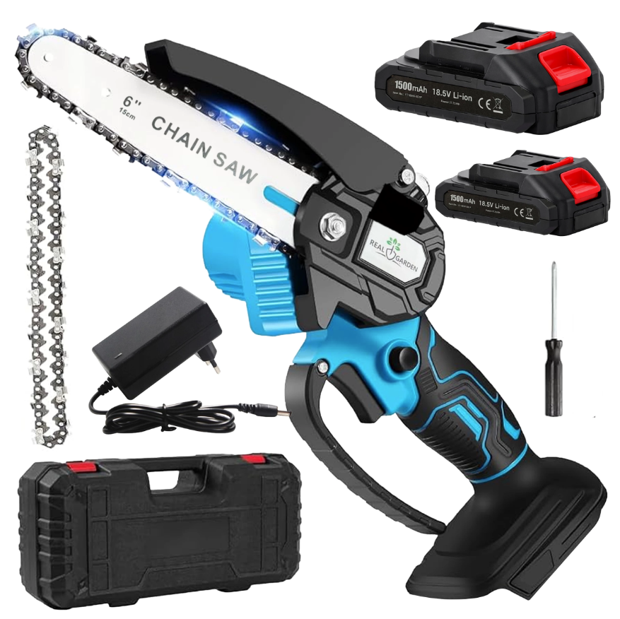 Aku řetězová pila s mazáním řetězu