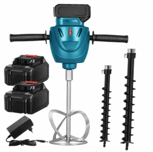 Jipos Tools Aku míchadlo a zemní vrták 2v1 2x18V R2309 JIPOS