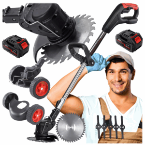 Jipos Tools Aku křovinořez s kolečky 2x48V + příslušenství R1008 JIPOS