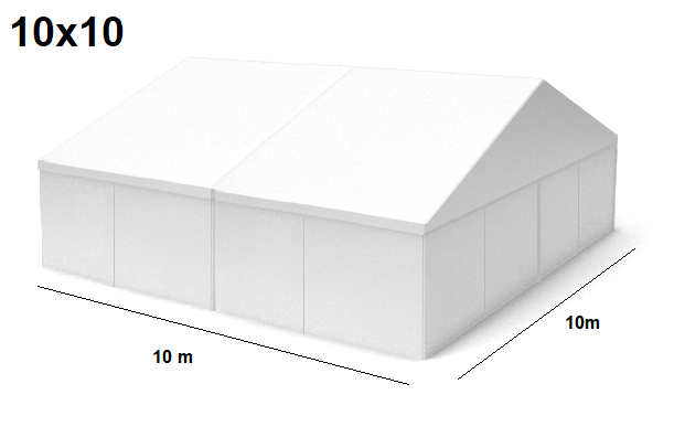 TENTino Velkokapacitní párty stan 10x10 m Varianta: NOVÝ S JEDNOSTRANNÝM POTISKEM