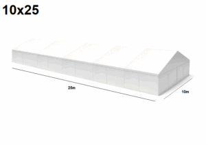 TENTino Velkokapacitní párty stan 10x25 m Varianta: NOVÝ ČERNÝ