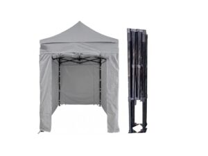 TENTino Nůžkový párty stan 2x2 m STEEL HEXAGON Barva opláštění (Zvolte variantu): 5A - ŠEDÁ