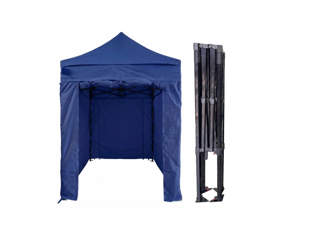 TENTino Nůžkový párty stan 2x2 m STEEL HEXAGON Barva opláštění (Zvolte variantu): 8A - MODRÁ