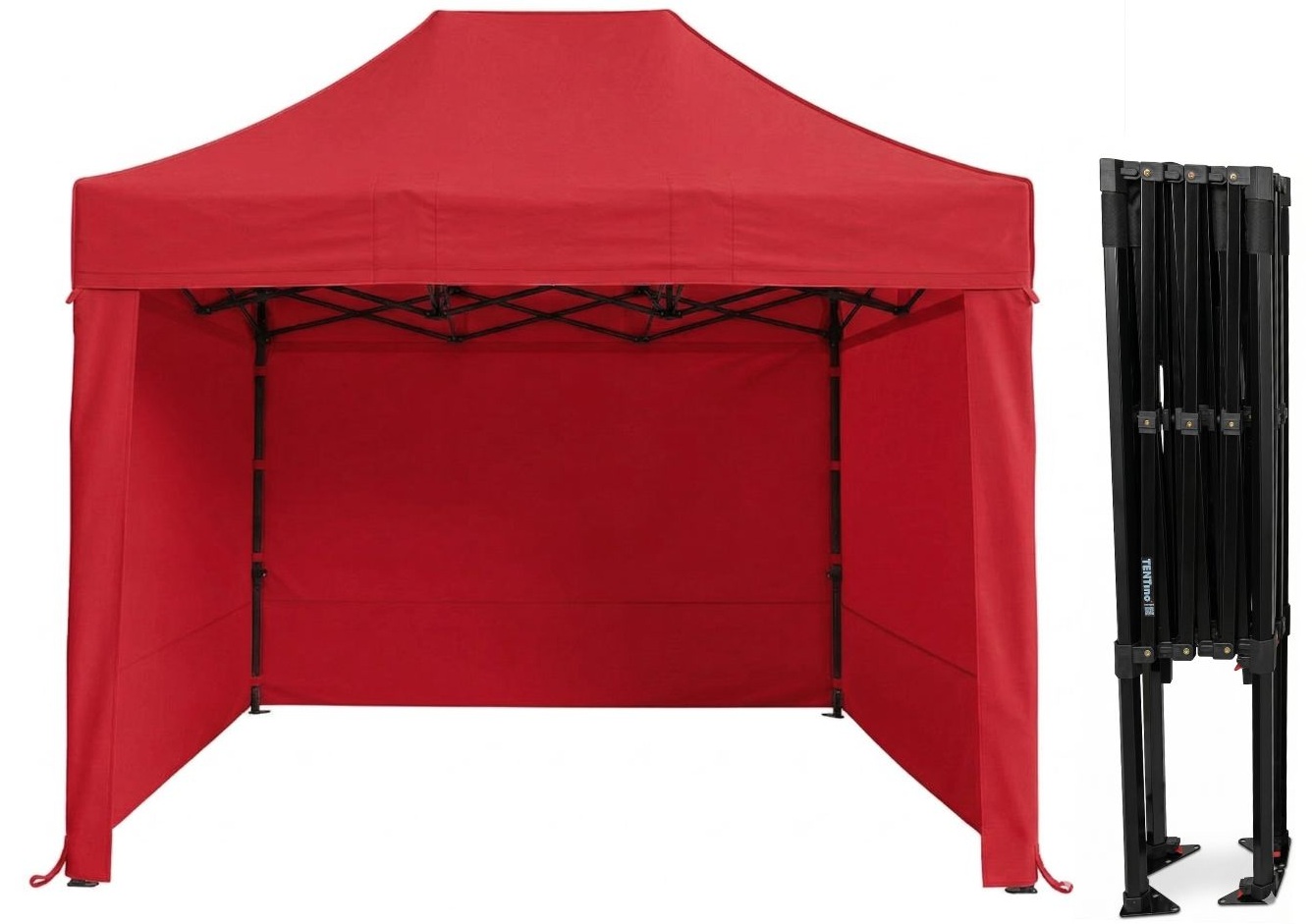 TENTino Nůžkový párty stan 2x3 m STEEL HEXAGON Barva opláštění (Zvolte variantu): 7A - ČERVENÁ