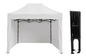 TENTino Nůžkový párty stan 2x3 m STEEL HEXAGON Barva opláštění (Zvolte variantu): 1A - BÍLÁ