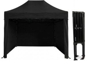 TENTino Nůžkový párty stan 2x3 m STEEL HEXAGON Barva opláštění (Zvolte variantu): 11A - ČERNÁ