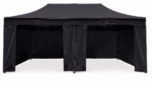 TENTino OPLÁŠTĚNÍ NA 4x8 m STEEL HEXAGON Barva opláštění (Zvolte variantu): 11A - ČERNÁ