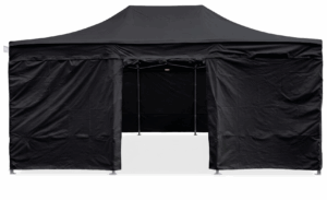 TENTino OPLÁŠTĚNÍ NA 4x6 m / 8 noh STEEL HEXAGON Barva opláštění (Zvolte variantu): 11A - ČERNÁ