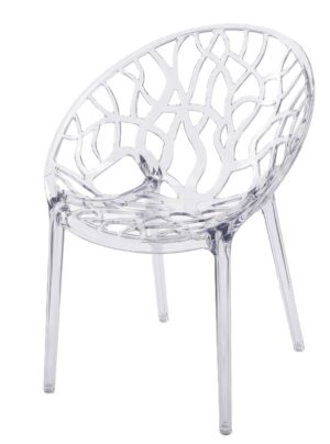 TENTino Designová židle CRYSTAL TRANSPARENT