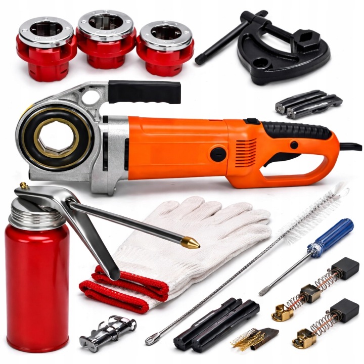 Elektrická závitořezná fréza na trubky 2400W KD587 KRAFT&DELE