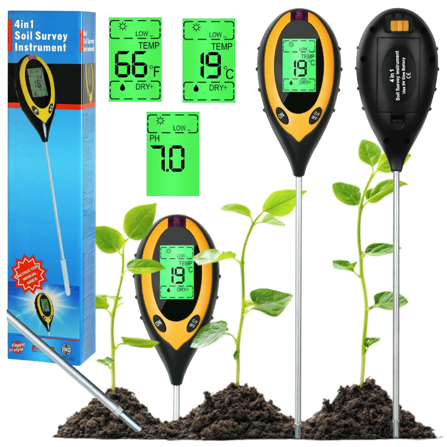 Jipos Tools Půdní měřič PH 4v1 R2341 JIPOS