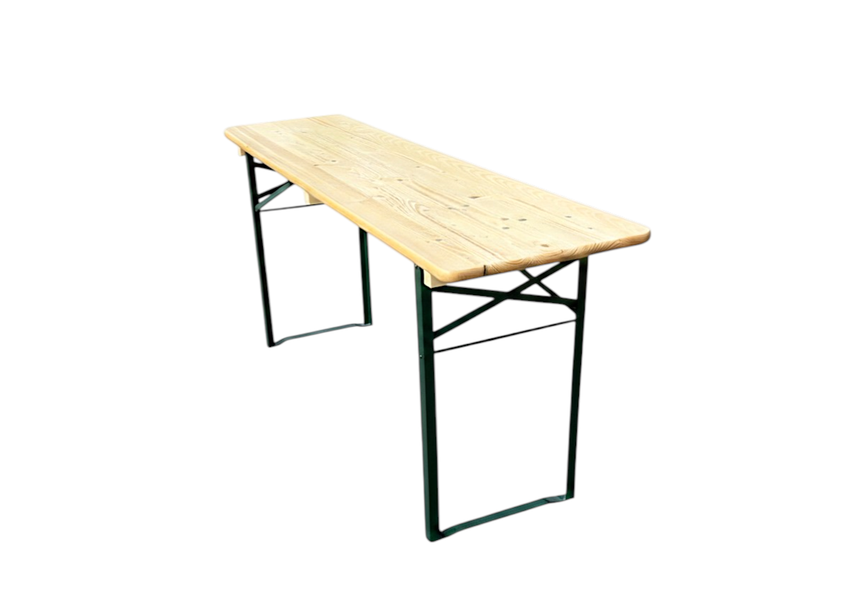 TENTino Bazarový pivní stůl PINIE 220x50 cm k pivnímu setu