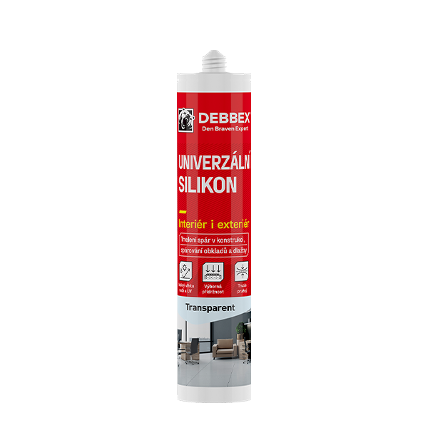 Univerzální silikon 280ml transparentní DenBraven