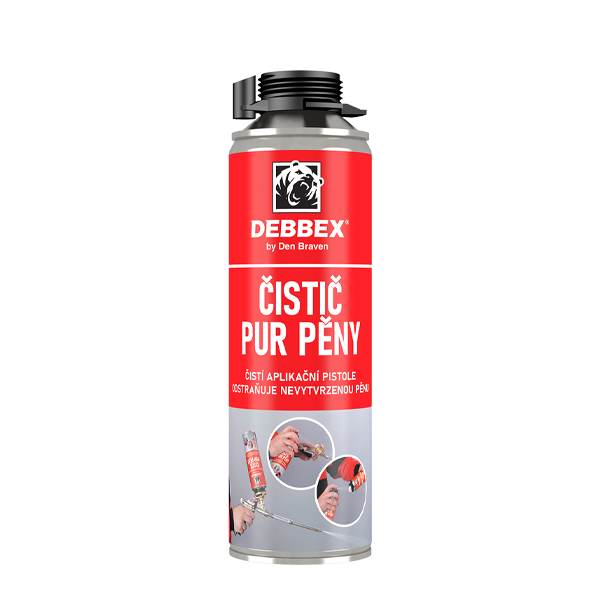 Čistič PUR pěny 500ml DenBraven