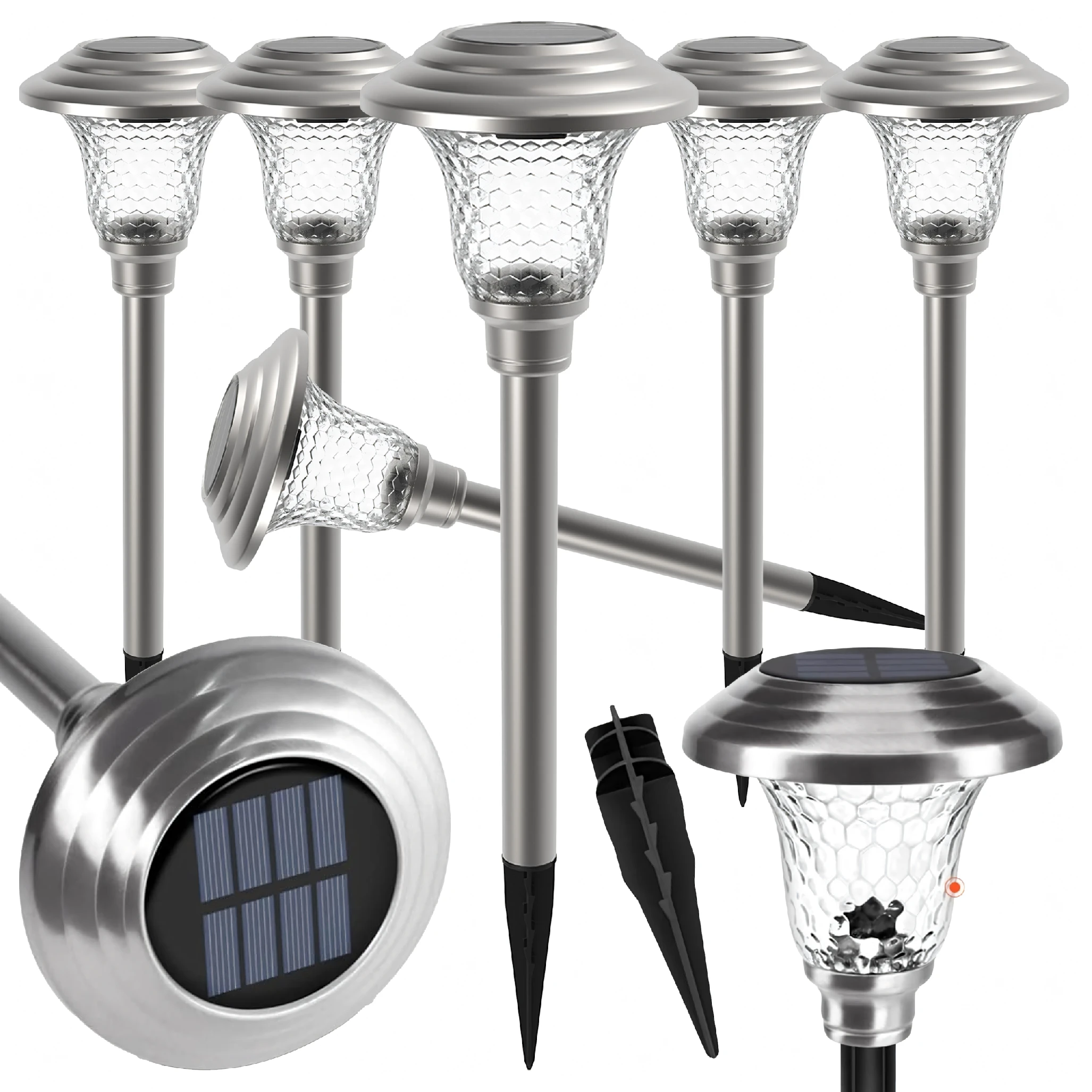 Jipos Tools Sada solárních lampiček 6ks R2492 JIPOS
