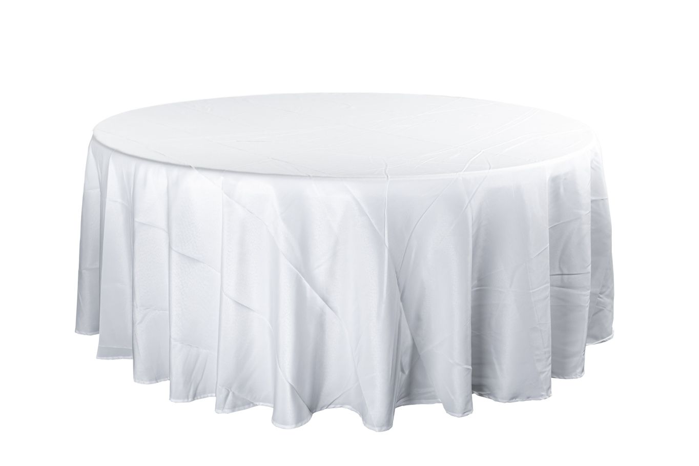 Ubrus k zemi na kulatý stůl průměr 200 cm Barva ubrusu: BÍLÁ / WHITE