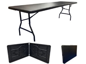 TENTino Skládací stůl 240x76 cm BLACK PŮLENÝ